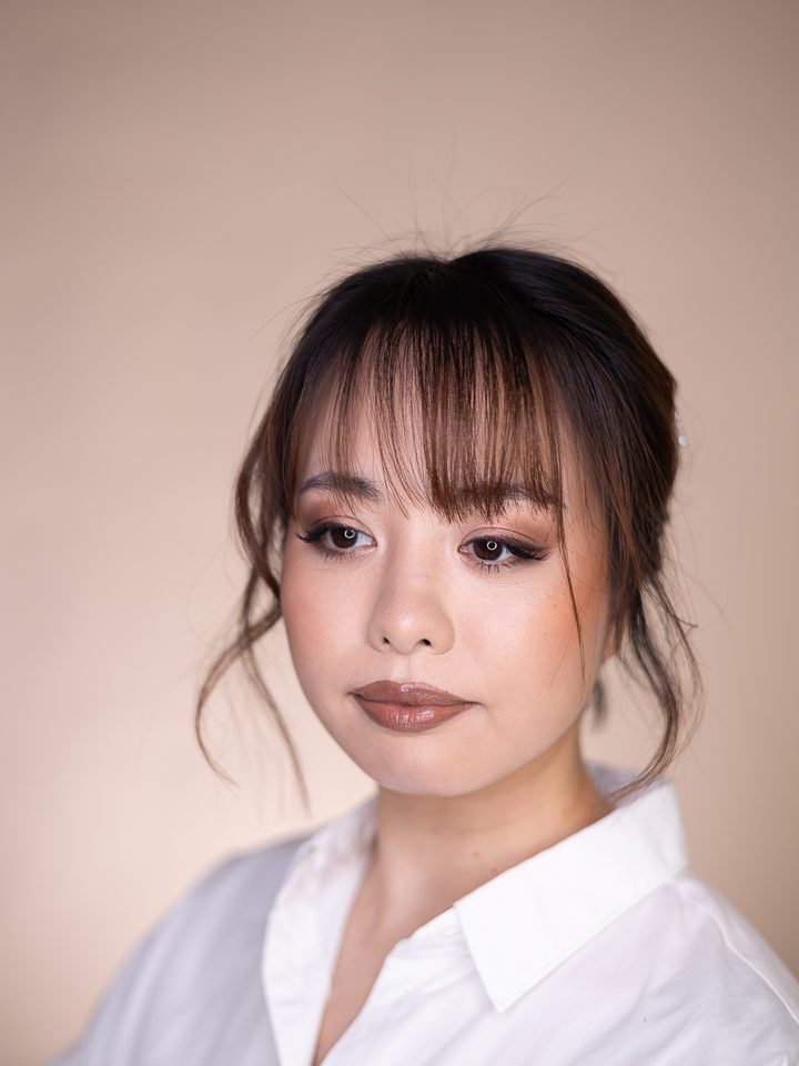 Fresh makeup with a soft textured updo, second view — bridal makeup by Anja Zander
