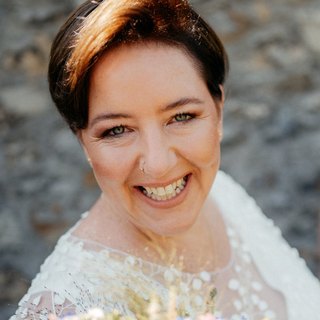 Erika on her wedding day